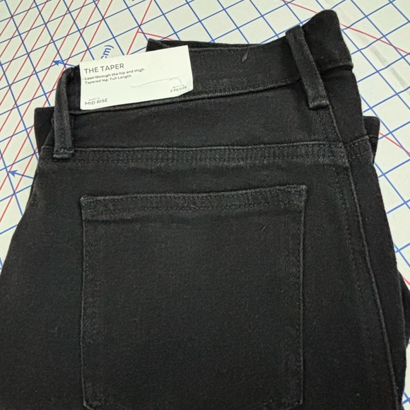 NWT Ann Taylor The Taper Jeans Mid Rise Black - Picture 7 of 9